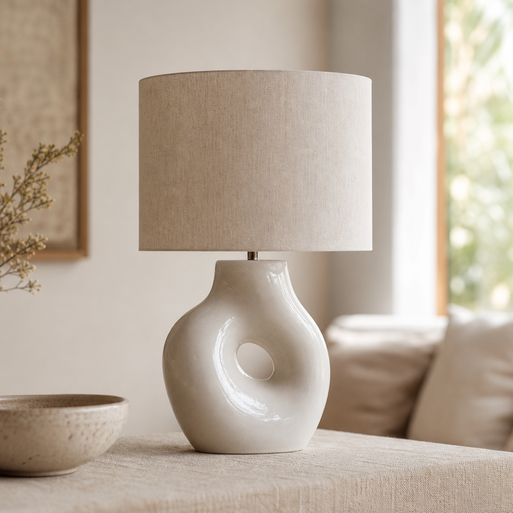 Lampe à Poser en Céramique Sculpturale — N°09