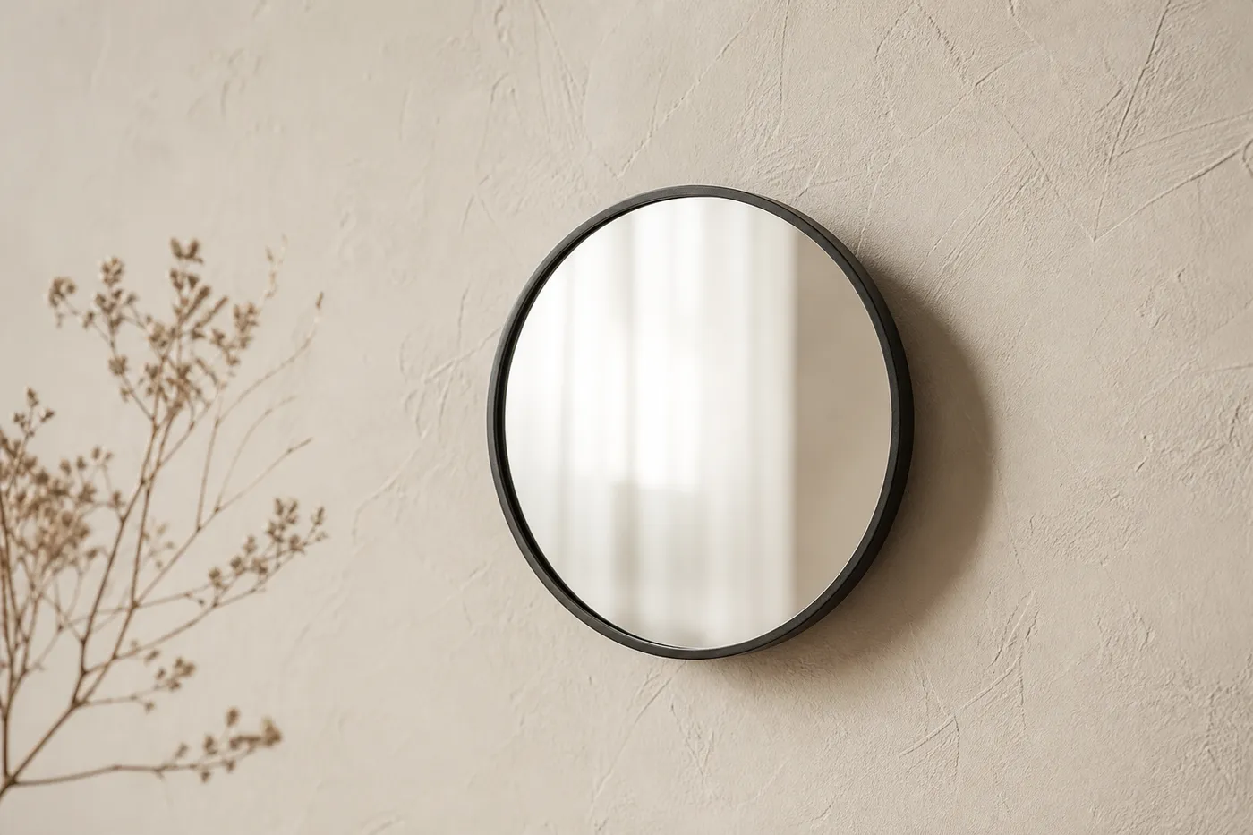 Petit Miroir Rond Mural Ø 25 cm — N°01