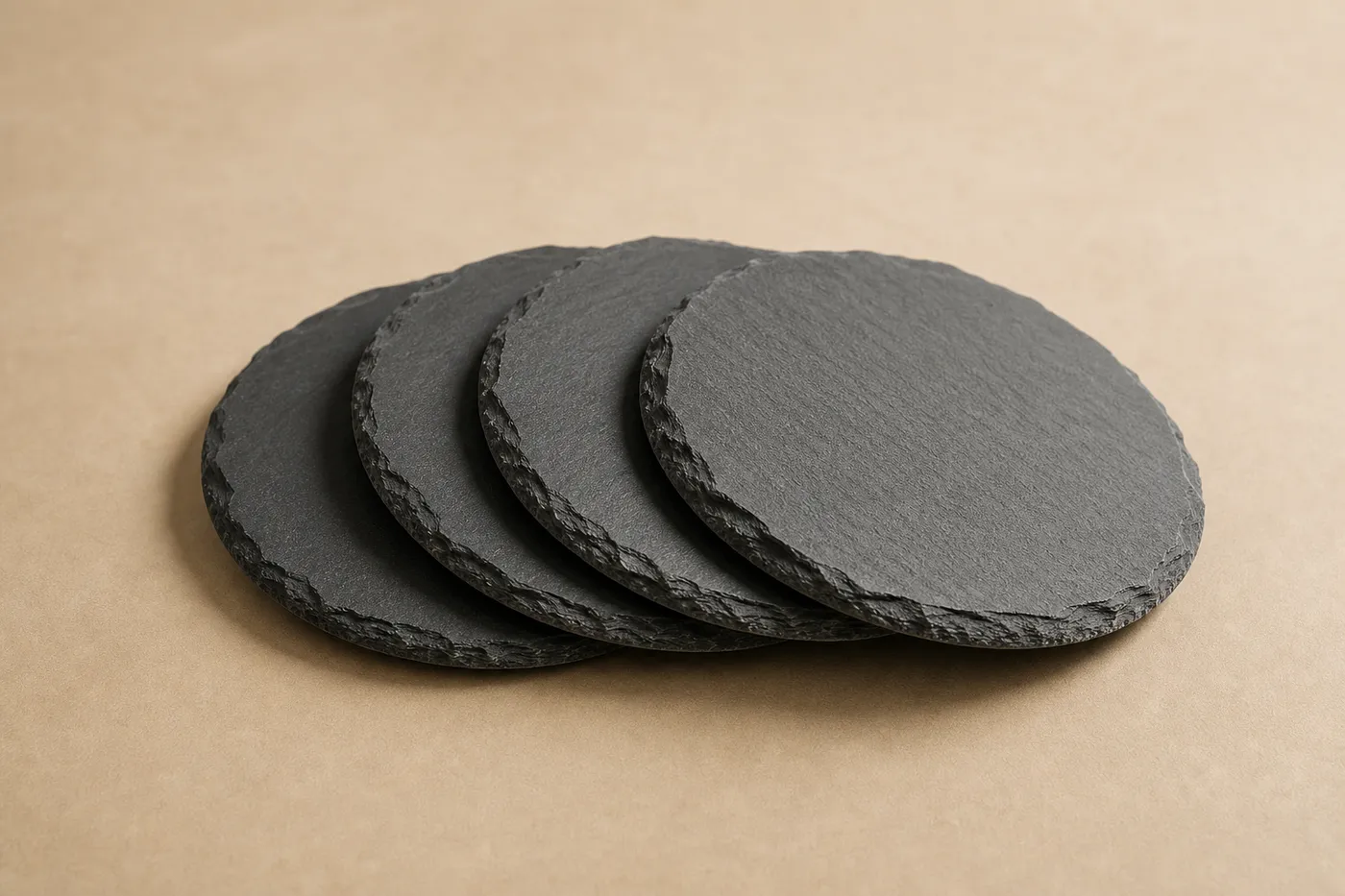 Collection Sous-Verres Ardoise (Lot de 4) — N°07