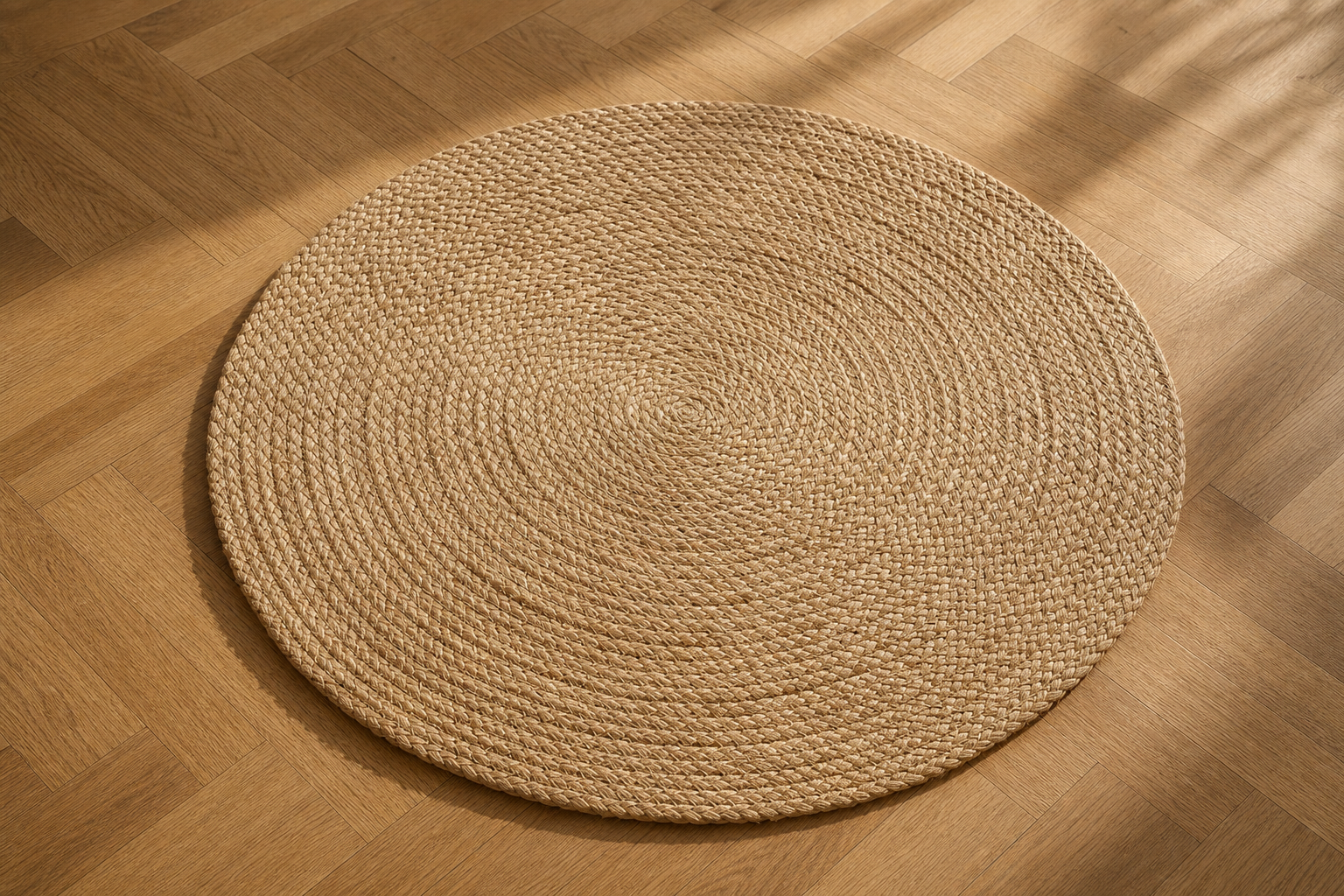 Édition Tapis Jute Tressée Ronde