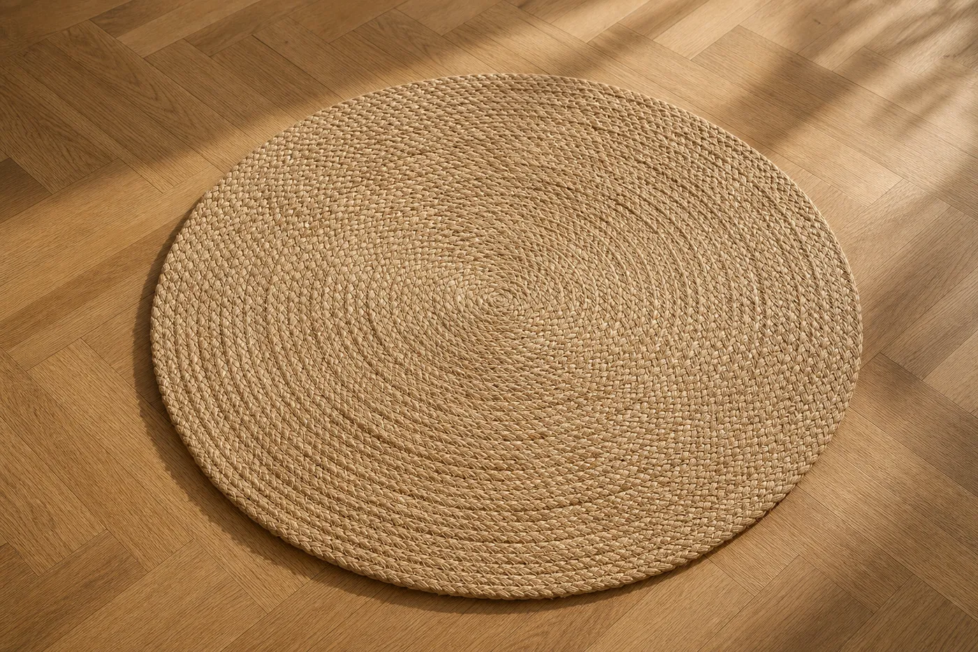 Édition Tapis Jute Tressée Ronde